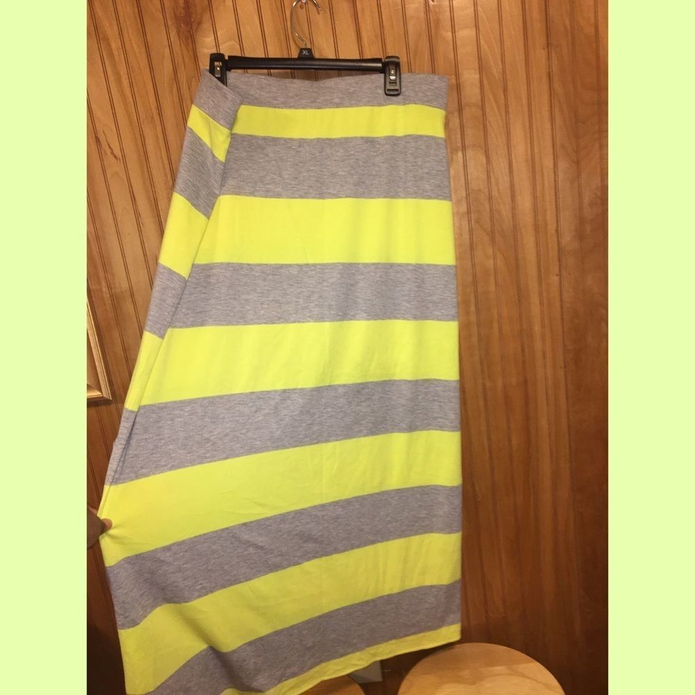 The Limited Neon Yellow & Gray Skirt Sz XL - Picture 5 of 5